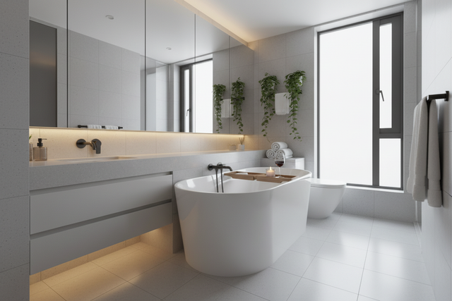 現代香港浴室設計配備港式迷你浴缸，打造享受私人一刻鐘的MeTime空間