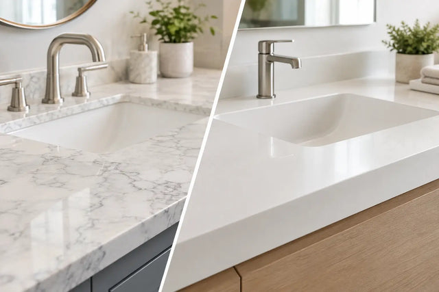 Quartz Versus Solid Surface for Bathrooms