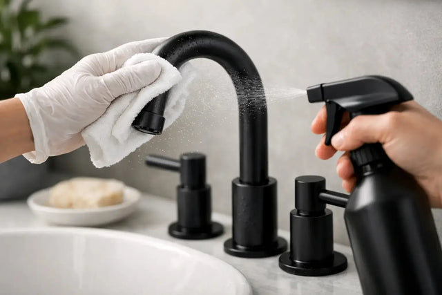 How to Clean Matte Black Faucets Right