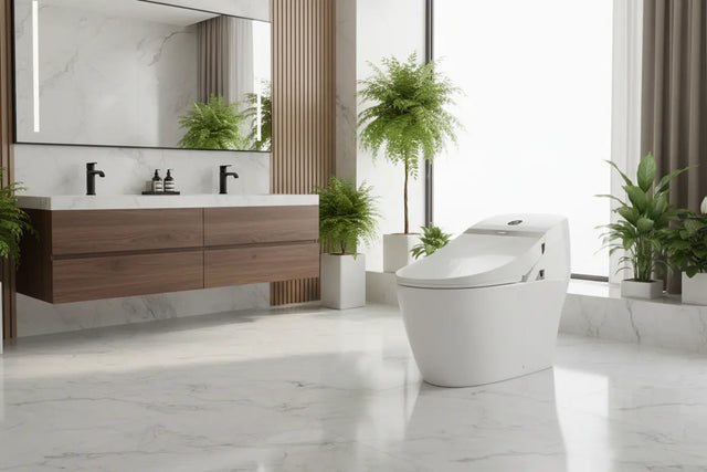 INFINITE智能馬桶呈現於現代豪華浴室，打造高端居家品味與舒適體驗