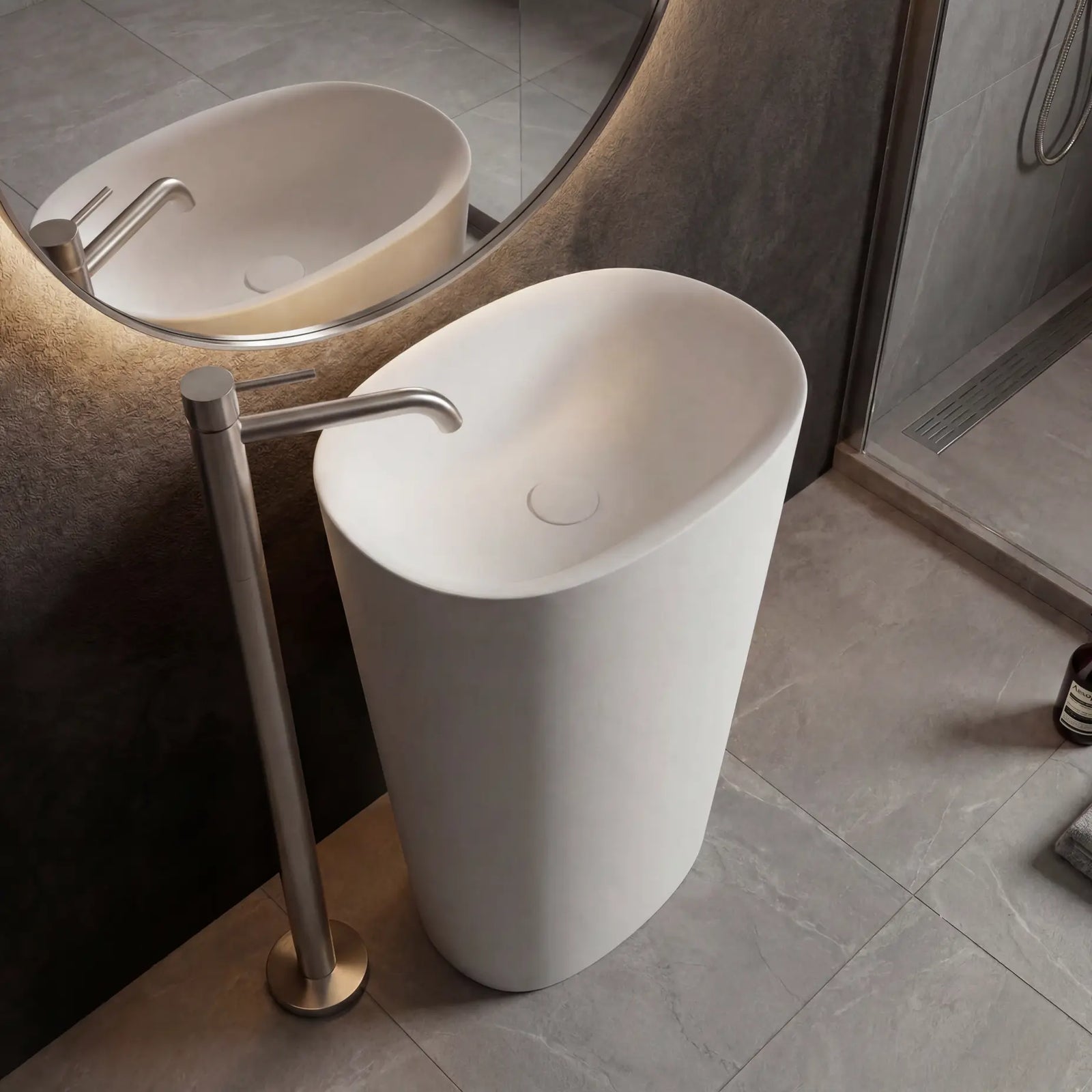 Pedestal Washbasins-INFINITE BATH, 訂造浴室潔具,Hong Kong custom bathtub,Hong Kong bathroom design company, Luxury bathtub brands Hong Kong,浴室配件,浴缸香港,Bespoke bathroom,浴室設計 公司