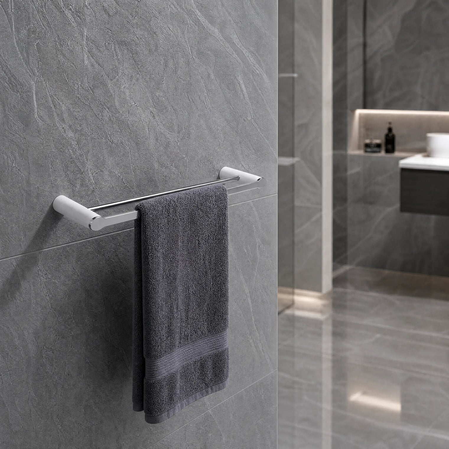 NUUK Double Towel Rail 50