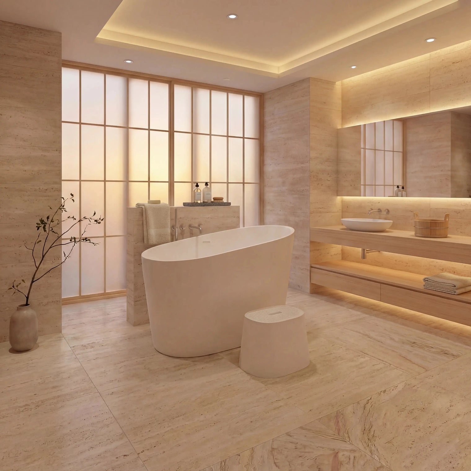 Ofuro Bath Stool & Step