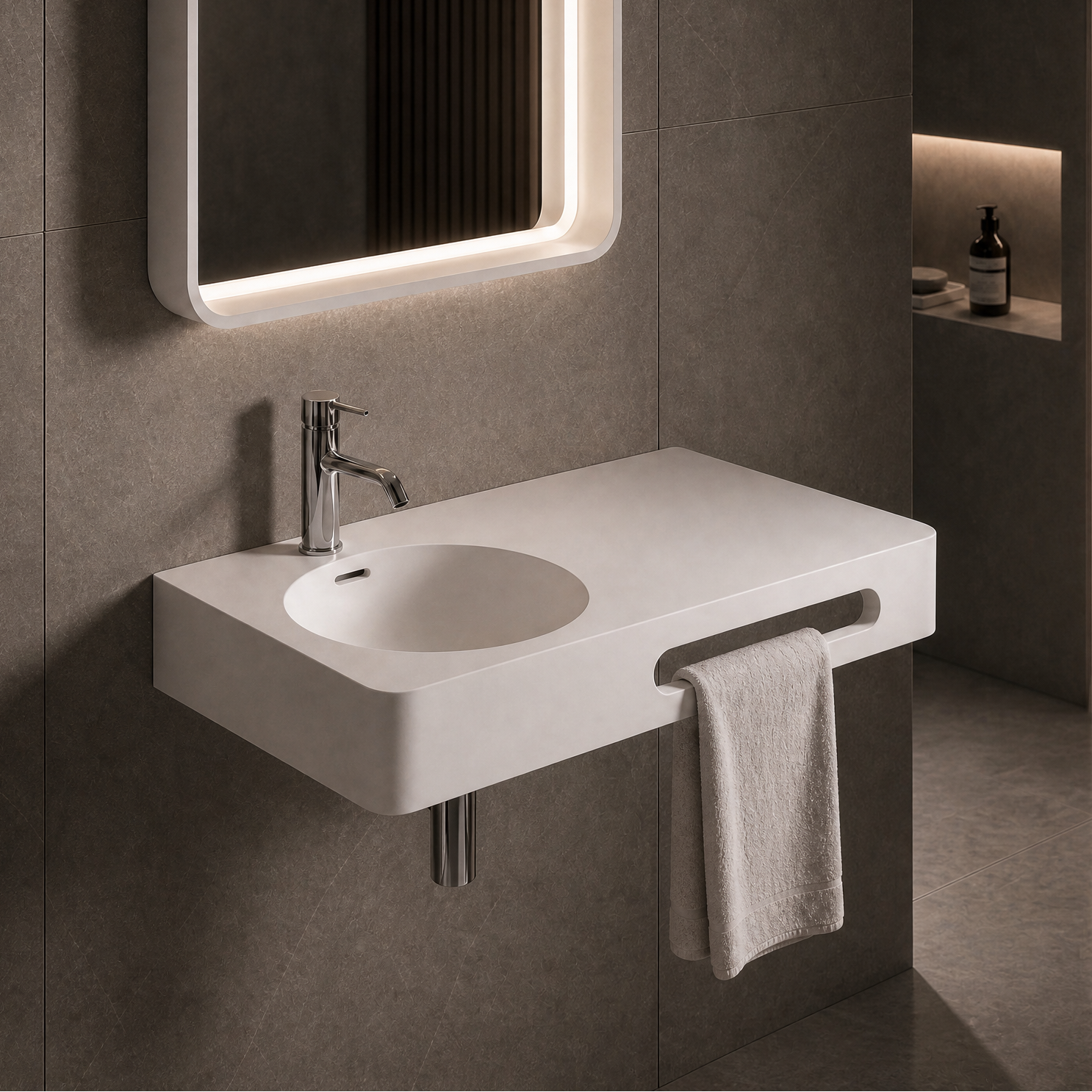 Cirque WM Basin 90L w/ Towel Bar