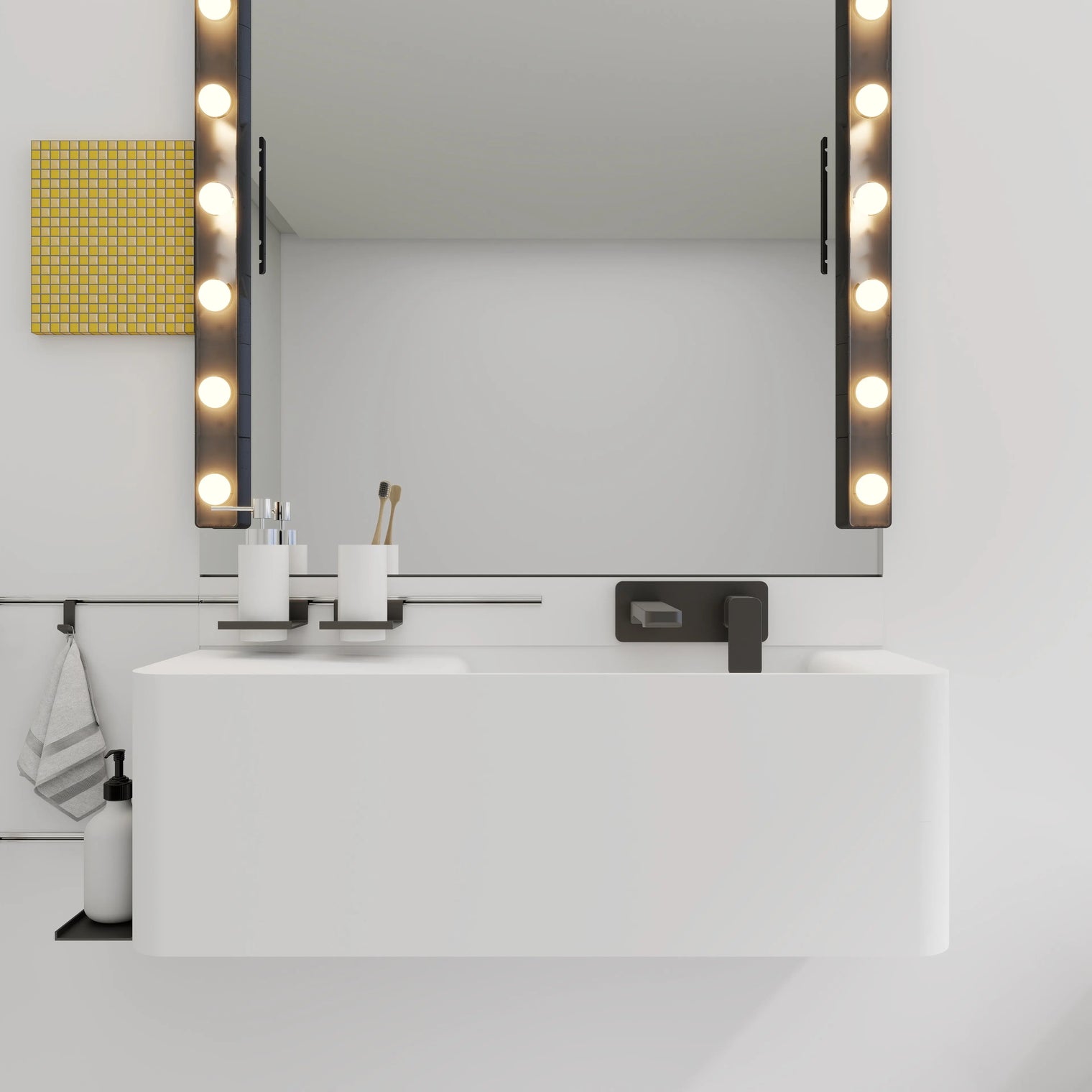 ELEMENTS Wall-Mount Washbasins Bowl on Right INFINITE BATH