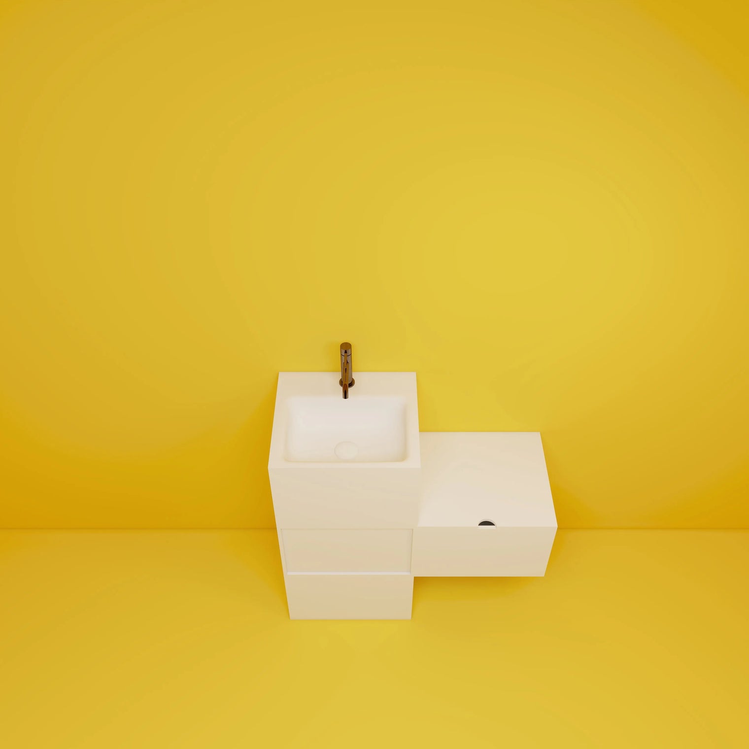 TETRIS Pedestal Modules TETRIS T Cosmetic Drawer on Right