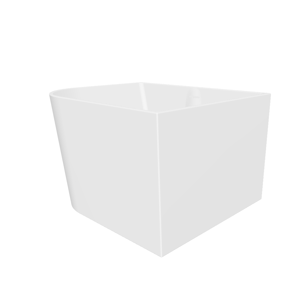 Siena 90L Freestanding Designer Quarter Solid Surfaces Corner Bathtub Siena系列90cm矩型人造石設計師獨立角落式蝸居浴缸採用特別溢水設計