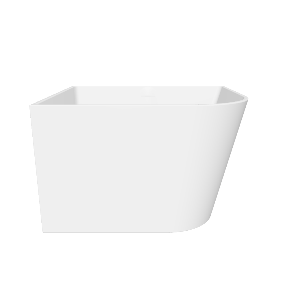 Siena 90R Freestanding Designer Quarter Solid Surfaces Corner Bathtub Siena系列90厘米矩型人造石設計師獨立角落式蝸居浴缸採用特別溢水設計