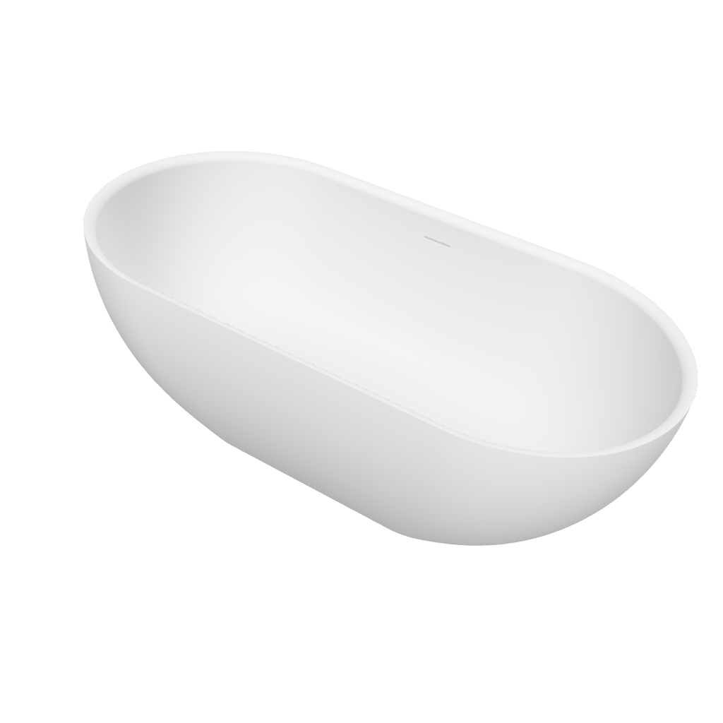 Belle 150 Freestanding Designer Solid Surfaces Ellipse Bathtub Belle系列1米5橢圓型人造石設計師獨立式大浴缸採用特別溢水設計