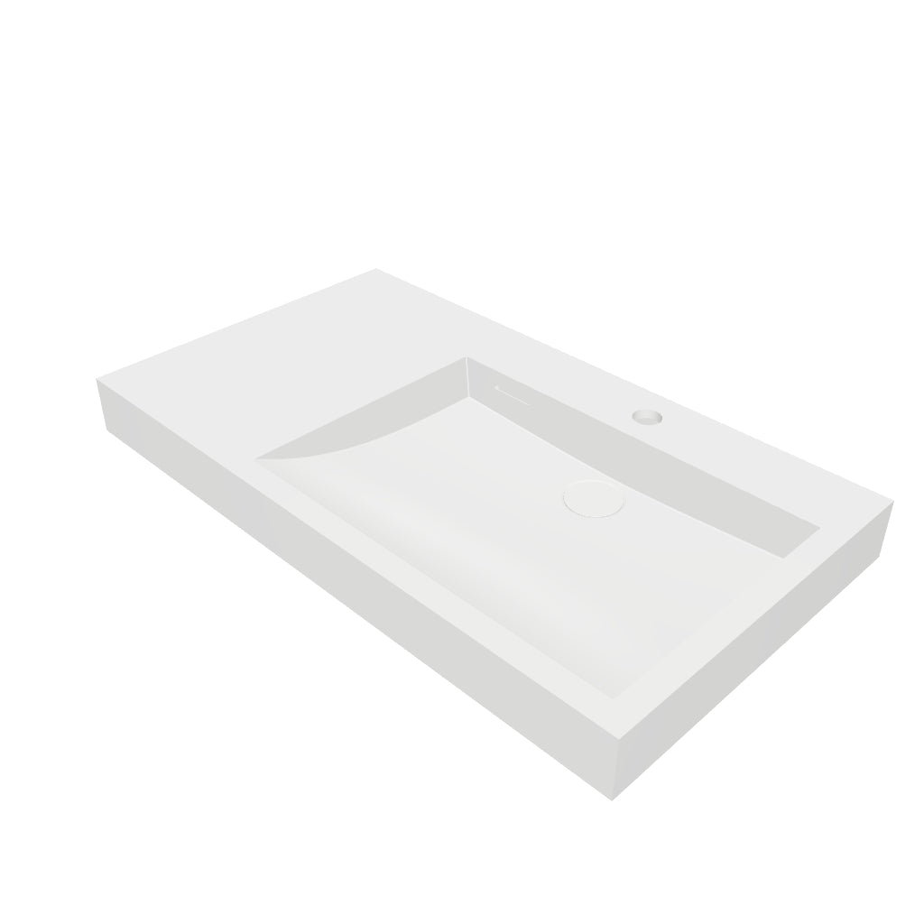 INFINITE | Fano 81R Overcounter Washbasin | INFINITE Solid Surfaces