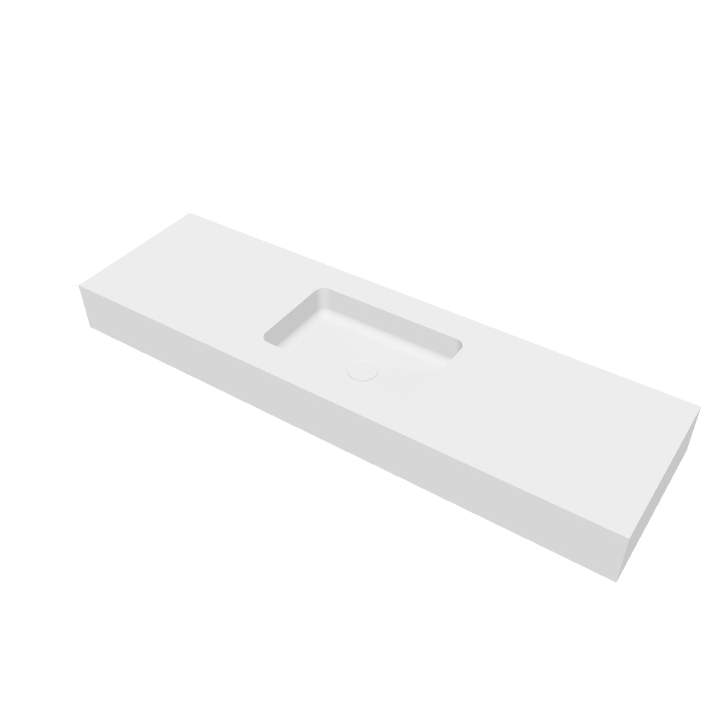 INFINITE | Vesta WM 140 | Wall Mount Washbasin | INFINITE Solid Surfaces