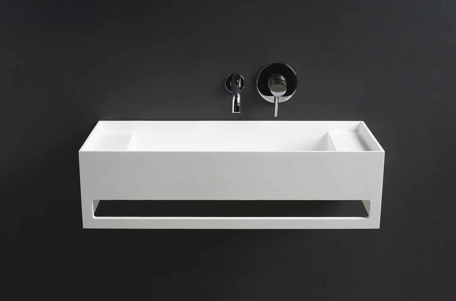 CUBE-X WM 80 w/Towel Bar & Deck-WALL MOUNT WASHBASINS-訂造一體無縫洗手盆,Tailor made Washbasins,waterbasin hk, 浴室物料,浴室裝修,訂造洗手盆,浴室翻新,Bathroomware ,Bespoke bathroom,浴室配件,訂造浴室潔具,訂造浴室傢俬,香港 浴室設計 公司,best custom bathroom furniture HK, Infinite Bath
