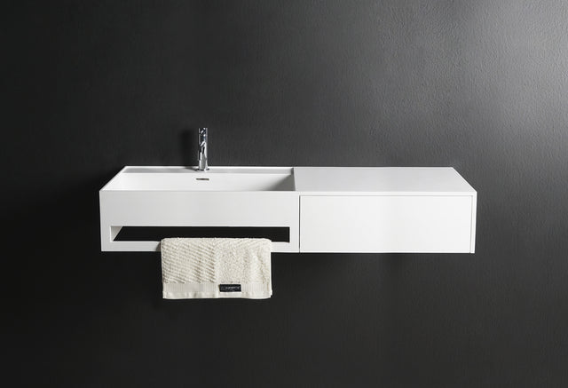 CUBE-X WM 120L w/Drawer-WALL MOUNT WASHBASINS-訂造一體無縫洗手盆,Tailor made Washbasins,waterbasin hk, 浴室物料,浴室裝修,訂造洗手盆,浴室翻新,Bathroomware ,Bespoke bathroom,浴室配件,訂造浴室潔具,訂造浴室傢俬,香港 浴室設計 公司,best custom bathroom furniture HK, Infinite Bath