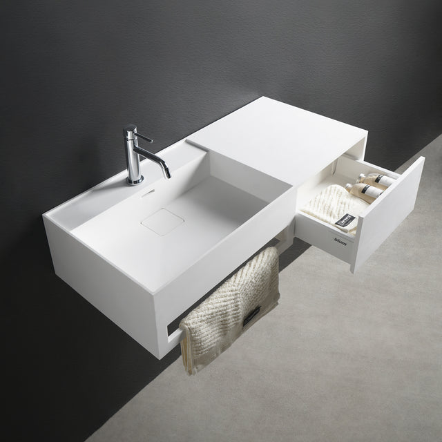 CUBE-X WM 120L w/Drawer-WALL MOUNT WASHBASINS-訂造一體無縫洗手盆,Tailor made Washbasins,waterbasin hk, 浴室物料,浴室裝修,訂造洗手盆,浴室翻新,Bathroomware ,Bespoke bathroom,浴室配件,訂造浴室潔具,訂造浴室傢俬,香港 浴室設計 公司,best custom bathroom furniture HK, Infinite Bath