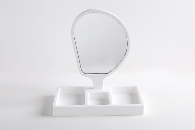 193 Cosmetics Tray w/Mirror-8050 Solid Surfaces Home-INFINITE-訂造洗手盆,浴室翻新, small size bathtubs, custom-made bathtub HK,freestanding bathtub Hong Kong, 獨立式 浴缸 香港, premium bathtub brands HK, Where to buy bathtubs in Hong Kong, best custom bathroom furniture HK, Infinite Bath, Infinite浴缸, Cloakroom,Vanities, Mirrors,Bathroom Furniture, 浴室裝修,浴室 櫃 訂造